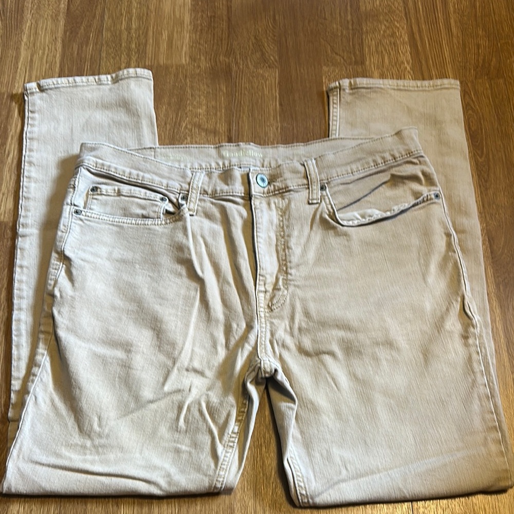 Beige Casual Jeans